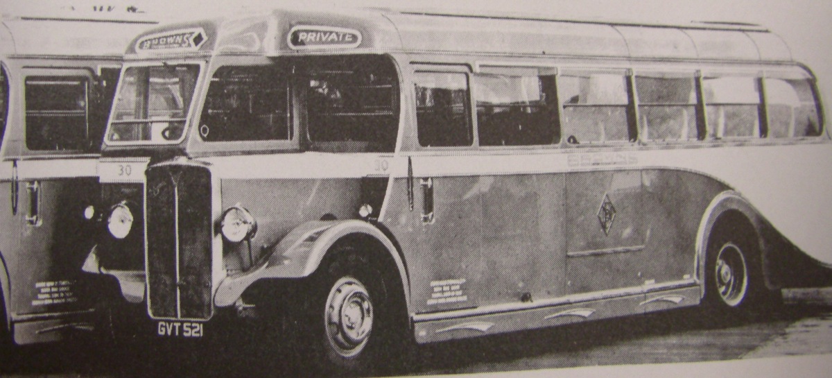 A.E.C. Regal II GVT521, new in 1939, Brown's fleet No. 30. 